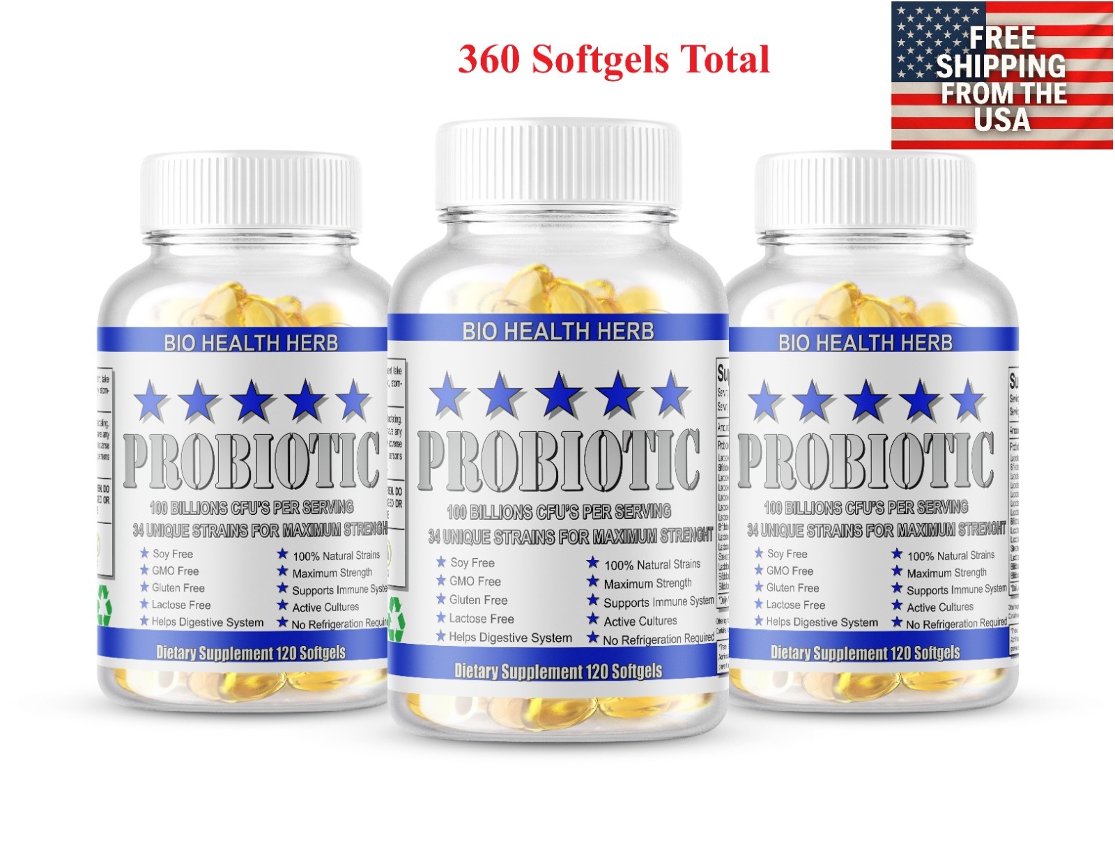 3 ULTRA PROBIOTIC 100 Billion CFUs NOW ULTIMATE FLORA PRIMAL NATURE’S KEY ALIGN