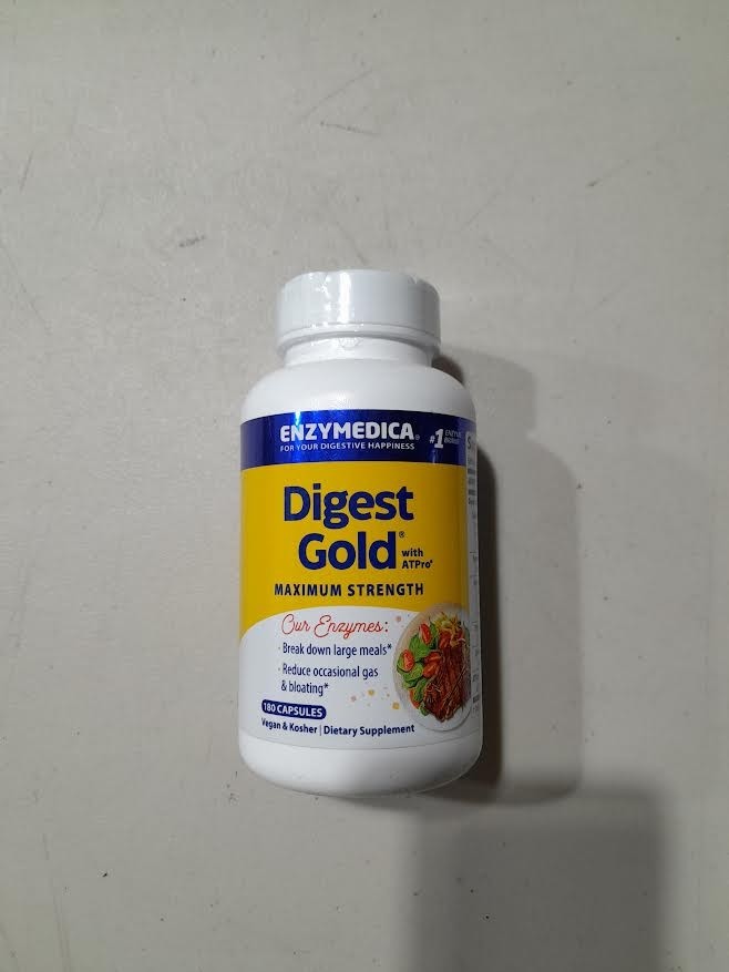 Enzymedica Digest Gold With ATPro Digestive Enzyme 180 Caps Exp 06/2027+