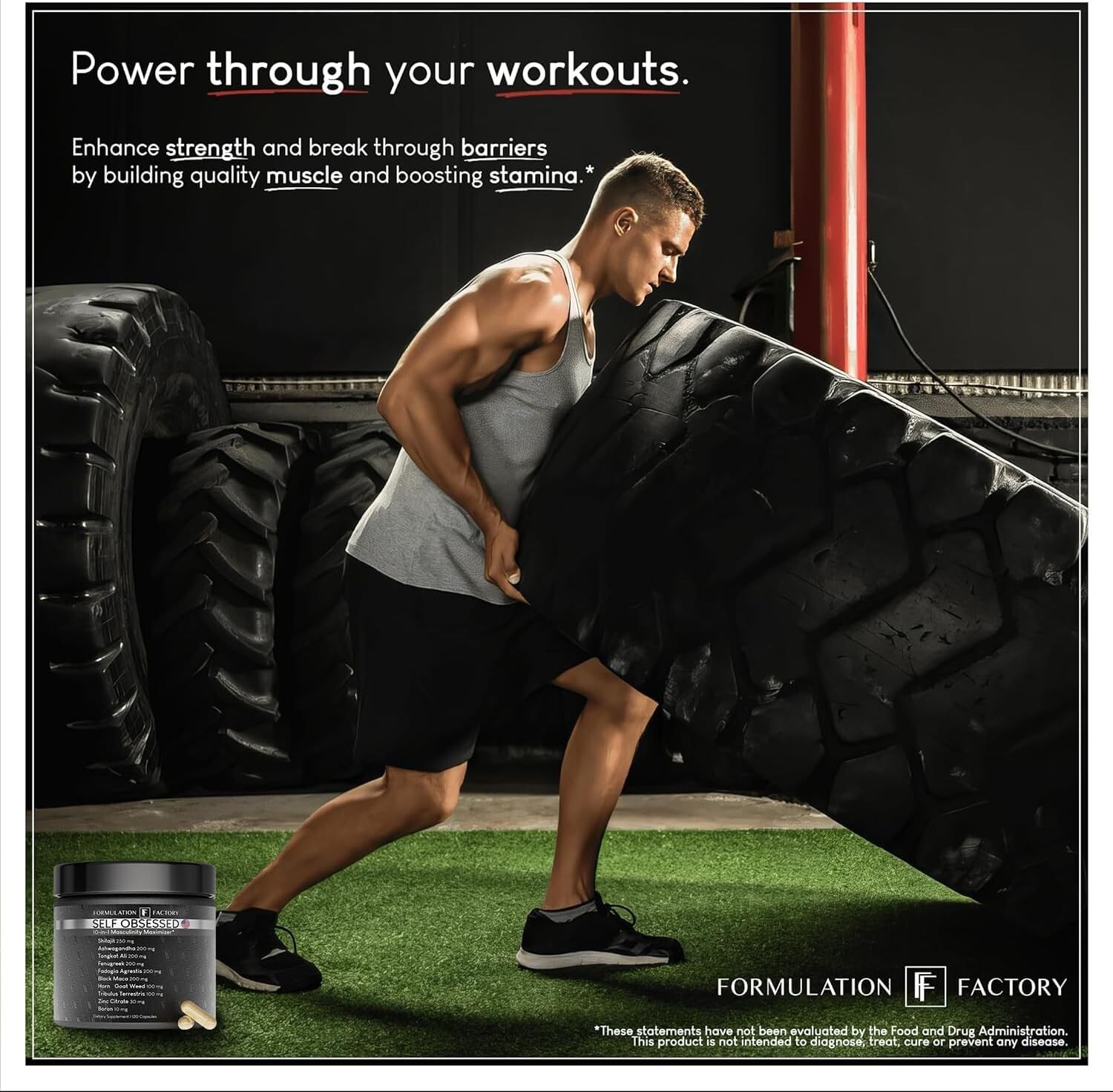 Self Obsessed 10 in 1 Masculinity Maximizer Supplement Shilajit for Men Tongk…
