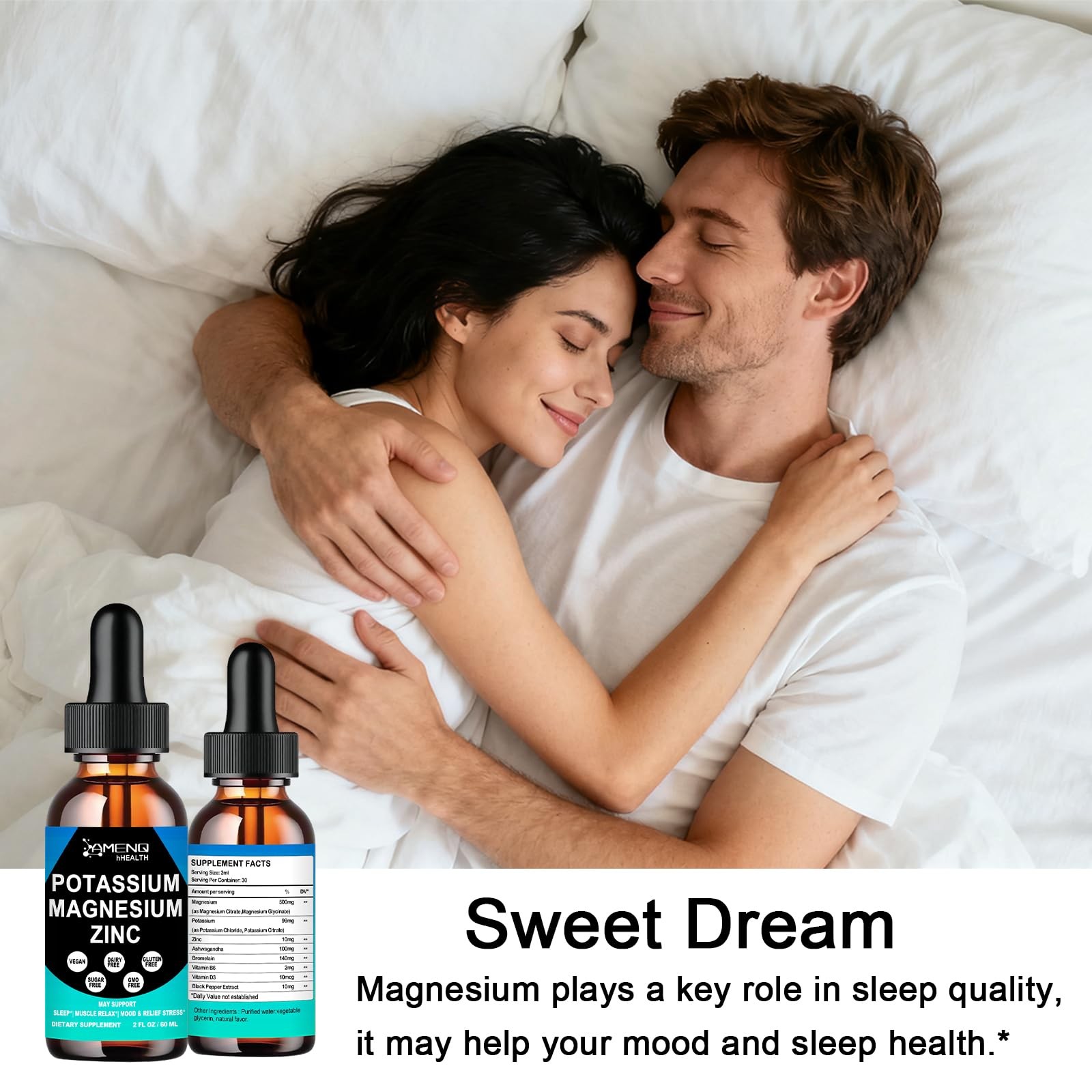 Potassium Magnesium Supplement Liquid Drops Plus Zinc, 2 Fl Oz (Pack of 1)
