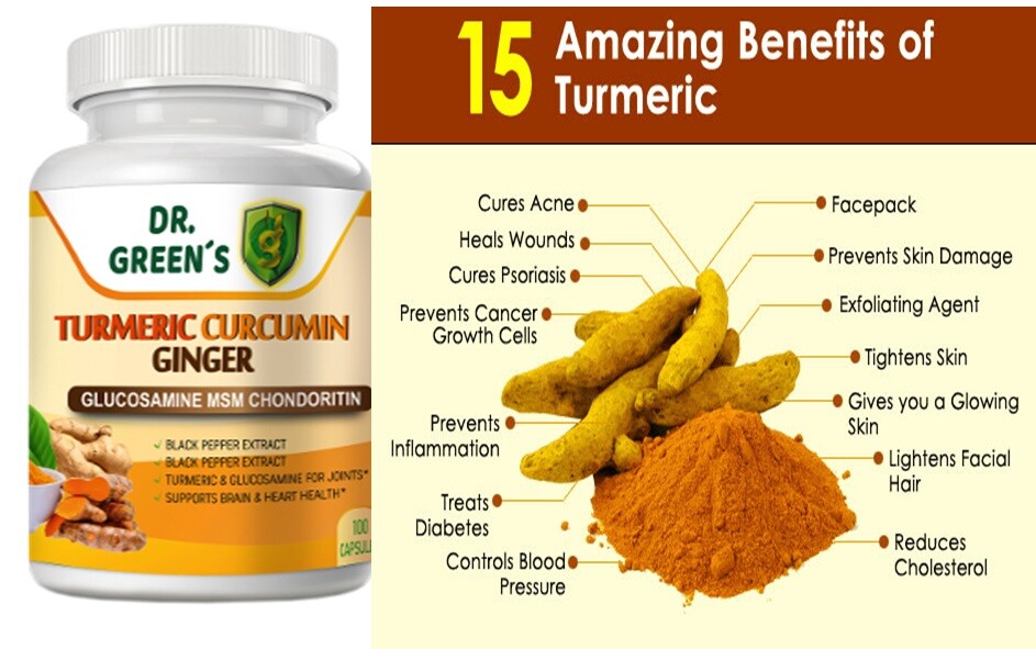 Turmeric Curcumin Joint support Collagen Glucosamine Chondroitin 220