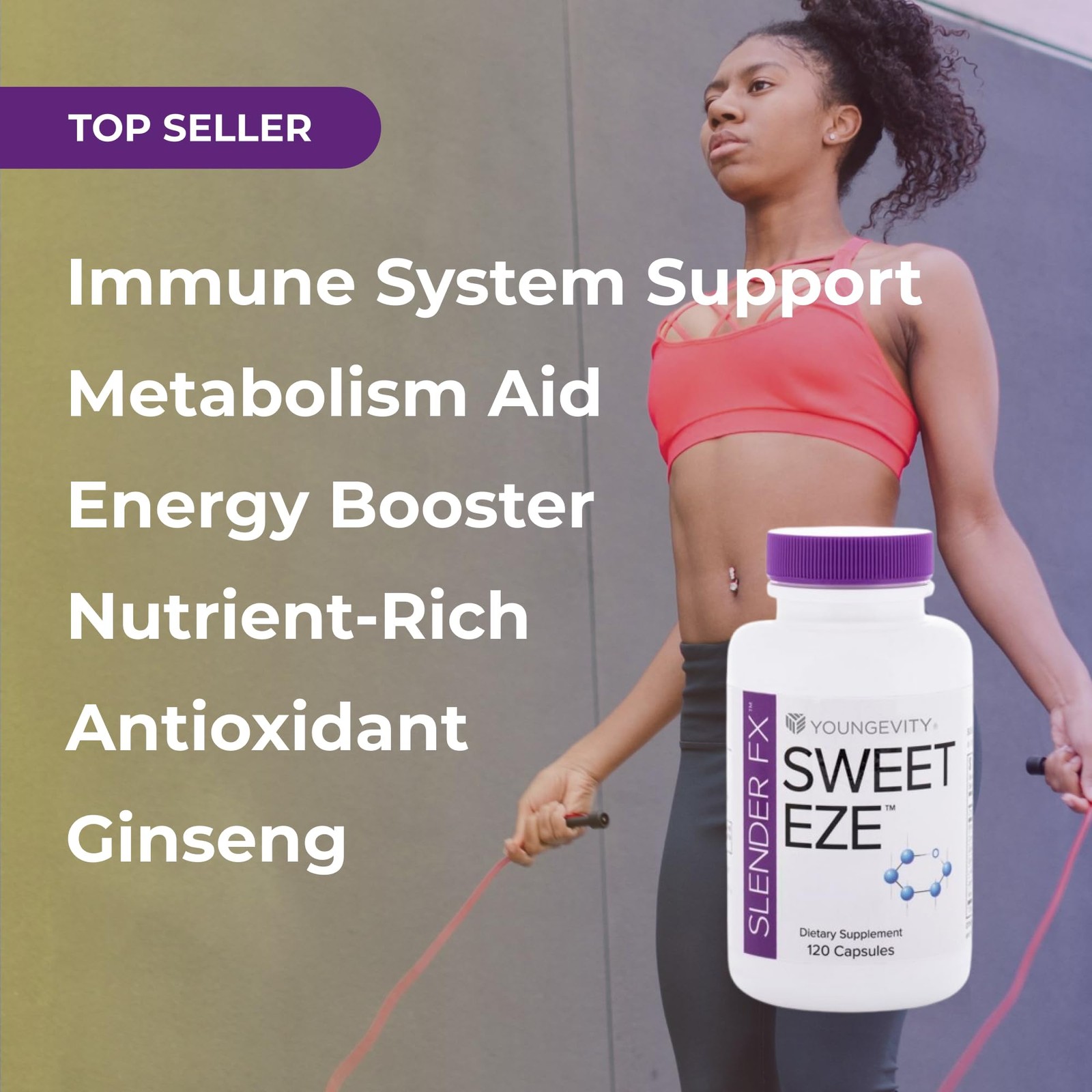 Youngevity Sweet eze 120 Capsules 120 Count (Pack of 1)