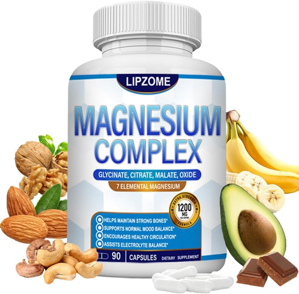 Magnesium Complex Supplement 1200mg – Advanced 7-in-1 Magnesium Blend – Glycinat