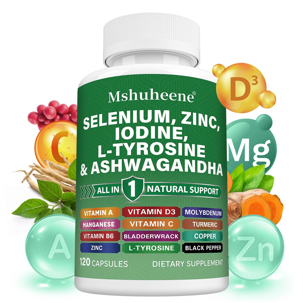 Immune Supplement,With Iodine Zinc Vitamin,Support Thyroid Health 120 Capsules