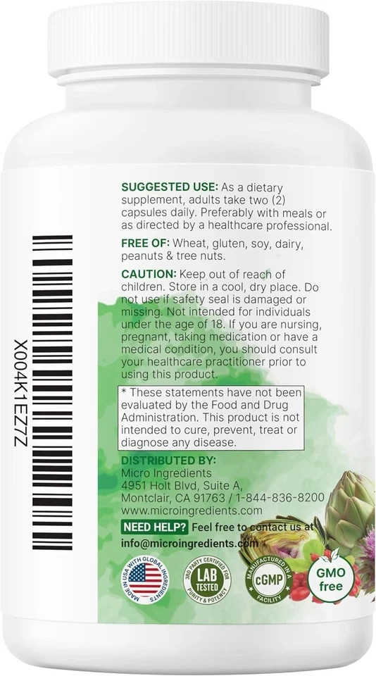 20-in-1 Advanced Liver Detox Complex, 240 Veggie Capsules For Liver Cleanse