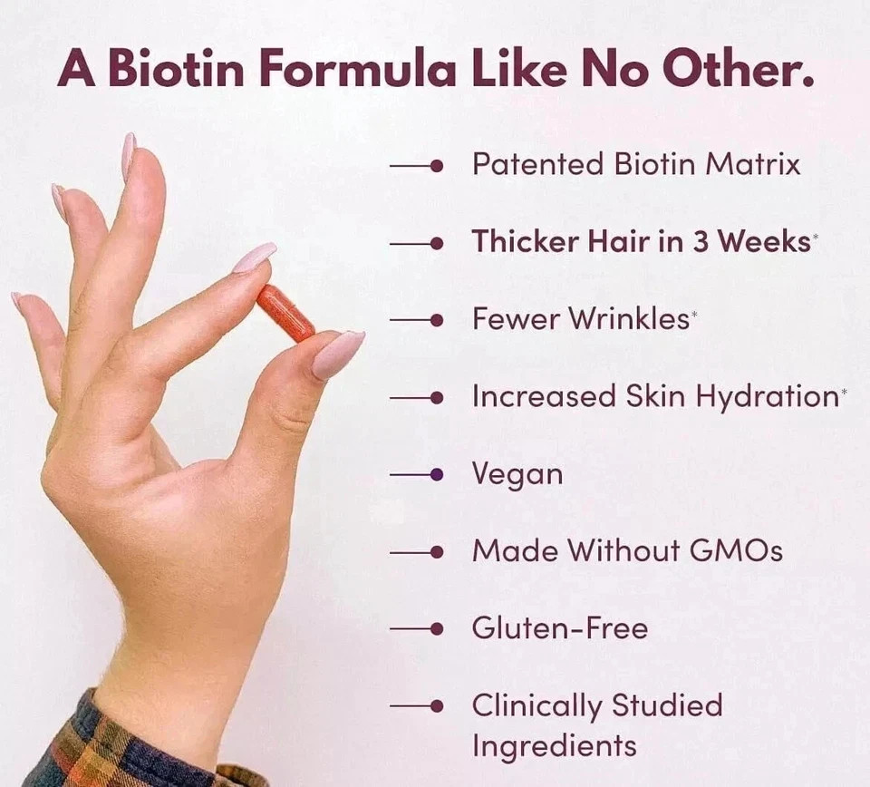3 pack Purity Products My Biotin ProClinical MyBiotin Thicker Hair 90 Capsule