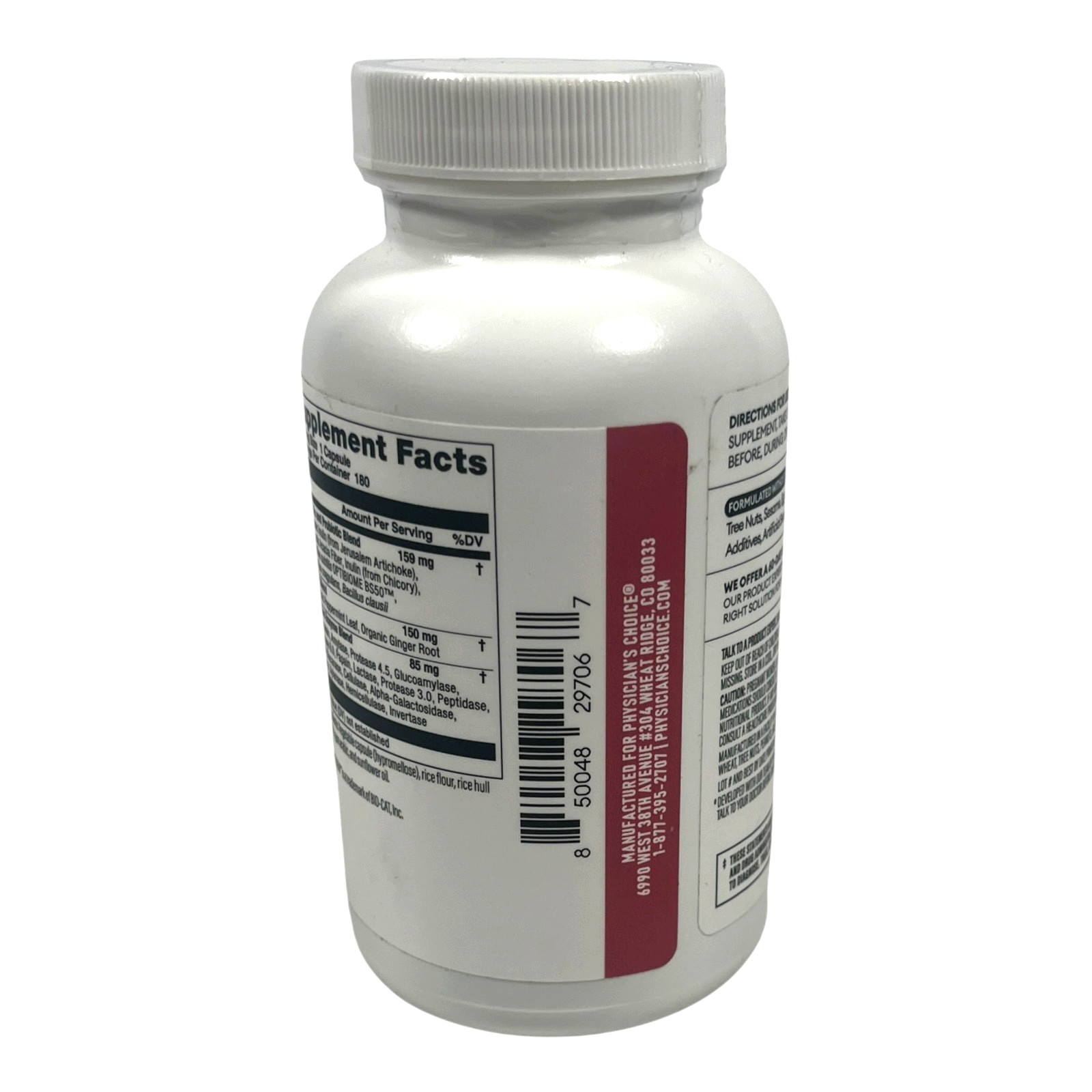 Physician’s CHOICE Digestive Enzymes for Bloating 180 Count – EX 10/27