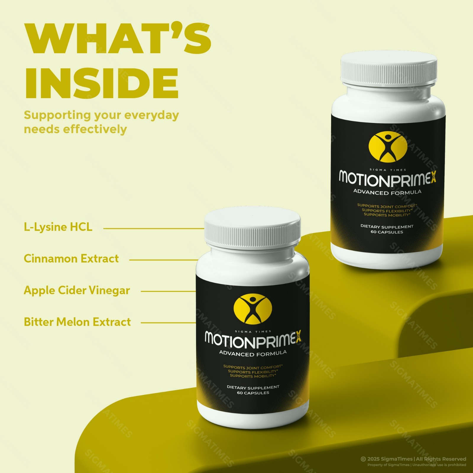MotionPrimeX Capsules, Natural Joint Health & Mobility Support 60ct