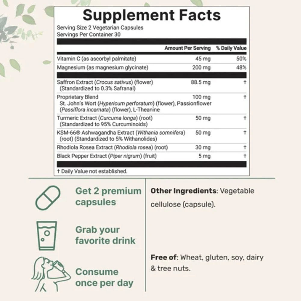 Micro Ingredients Saffron+ innovative Supplements 60 Veggie Capsules 10-in-1 NEW