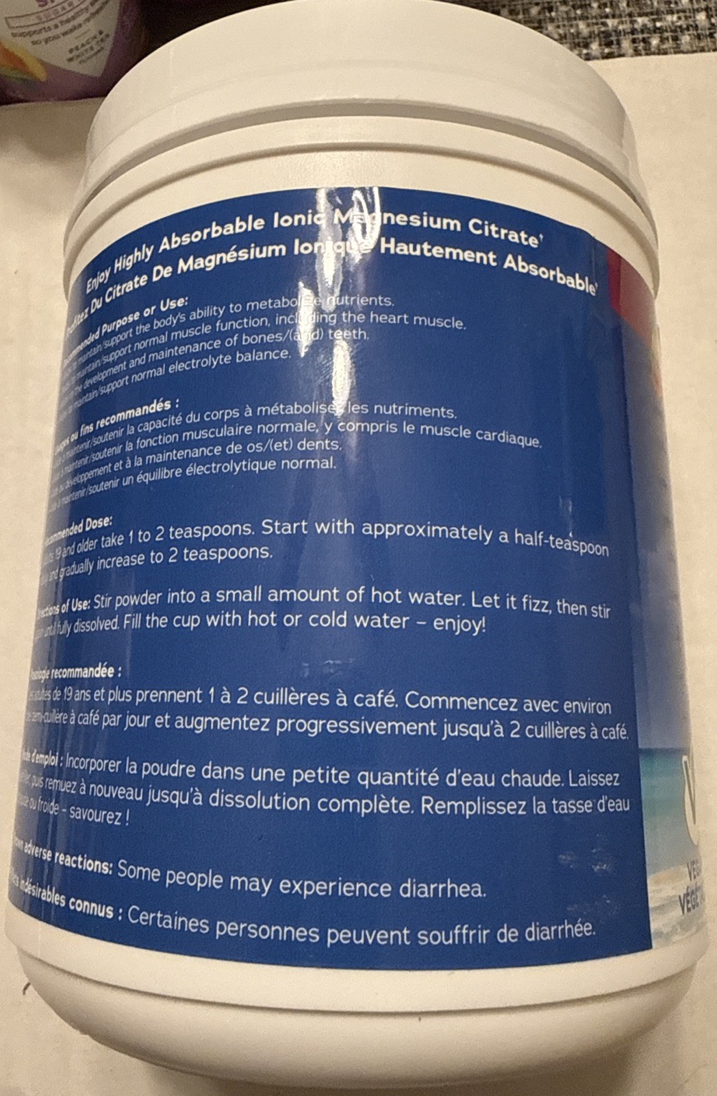 Natural Vitality Calm Magnesium POWDER SUPLEMENT- RASPBERRY LEMON 20 oz.Exp 5/29