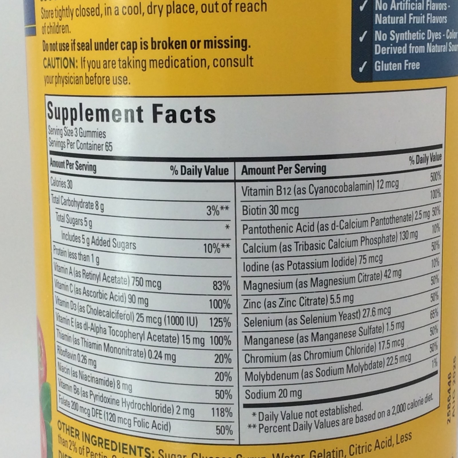 Nature Made Advanced Multi Gummies Supplement for Him, Mixed Berry, 195 Count