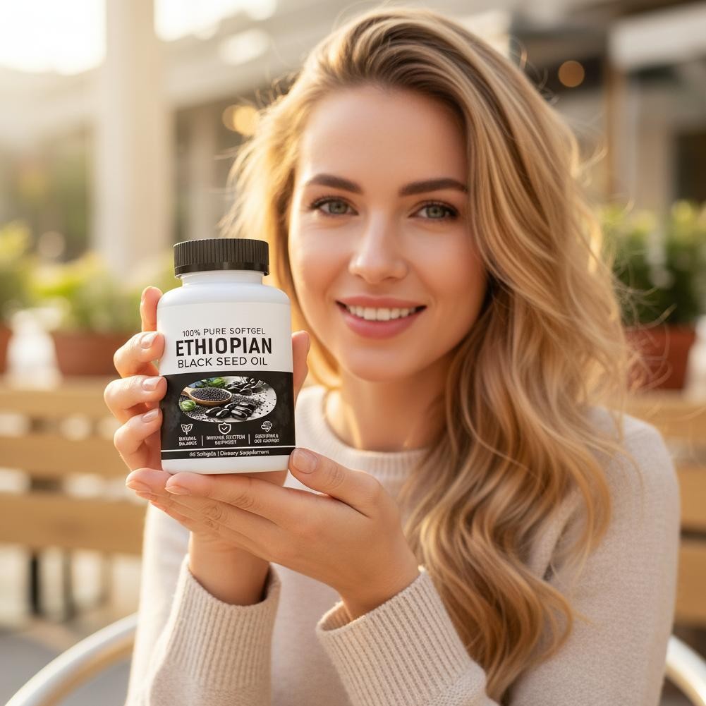 6X Ethiopian H Oil Softgels|4.64%Thymoquinone|Non-Gmo,GlutenFree BlackSeed OT