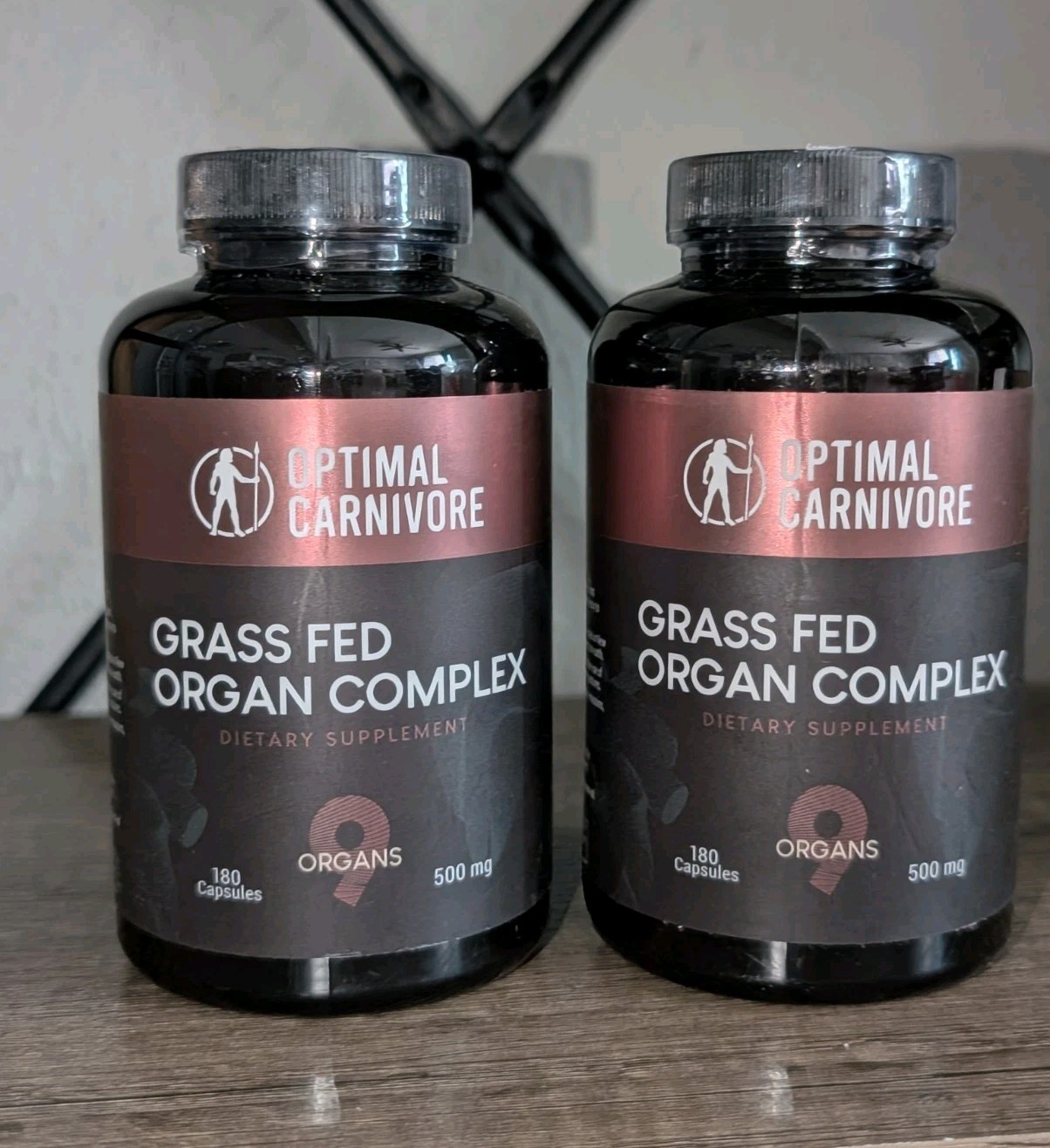 Optimal Carnivore Grass Fed Organ Complex 180 Caps Each ×2 Bottles Lot NEW