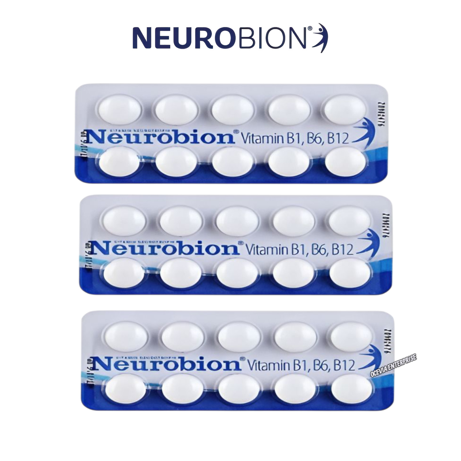 Neurobion Vitamin B1 B6 B12 Supplement 60 Tablets B-Complex Daily Nutrition Pack