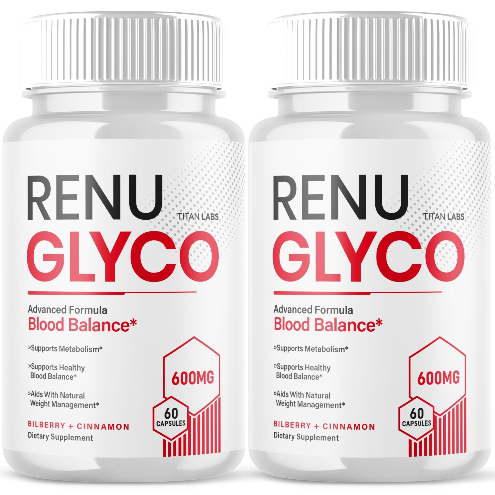 (2 Pack) Renu Glyco Advanced Blood Health Support Supplement RenuGlyco 120 Caps