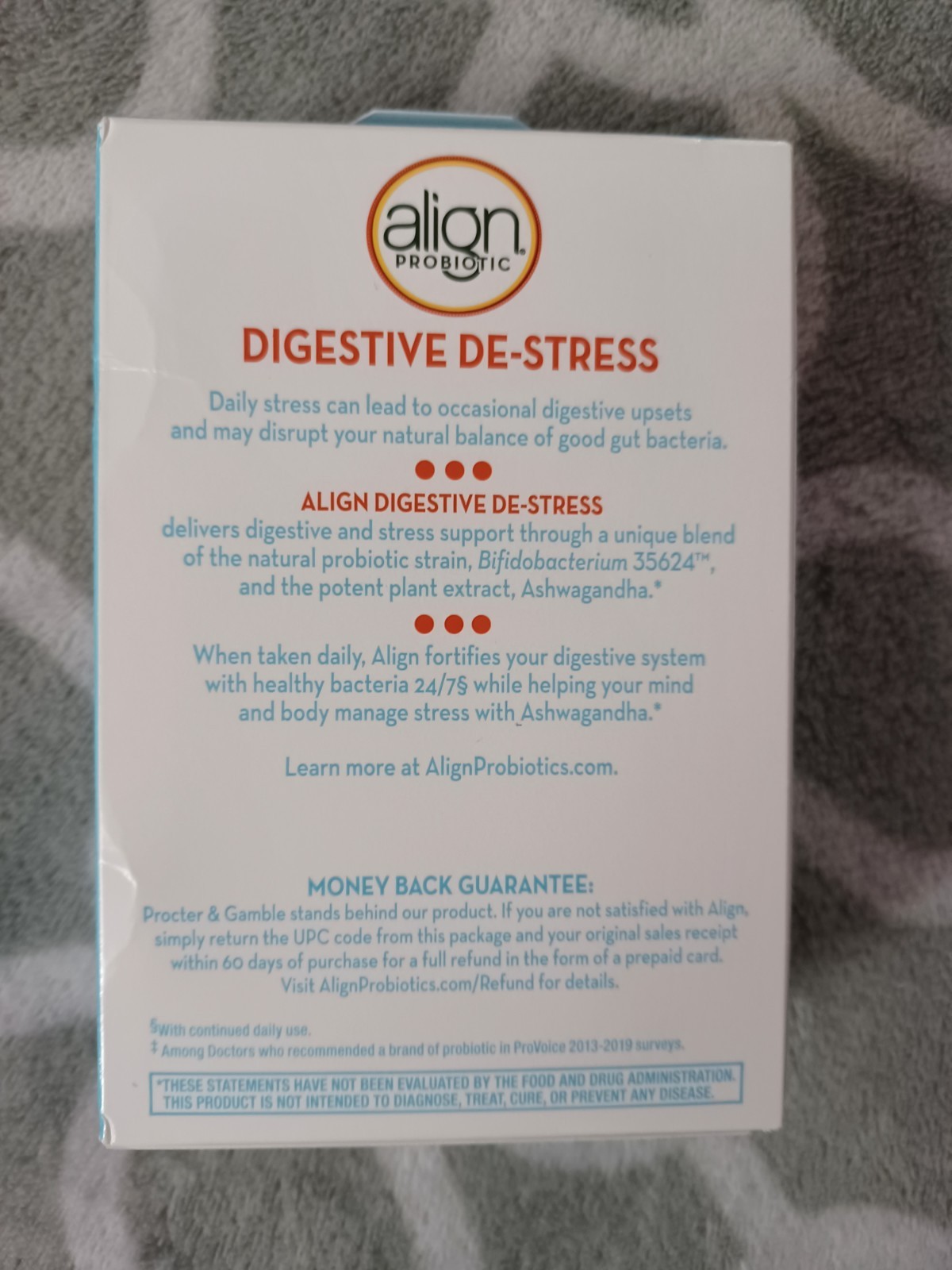 Align Probiotic, Digestive De-stress, Probiotic for 21 Count – Exp. 06/2026