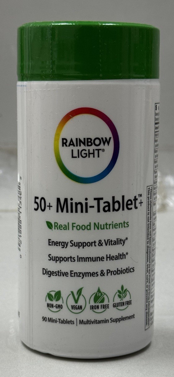 rainbow light 50+ mini tablet+ 180 mini tablets exp 2027