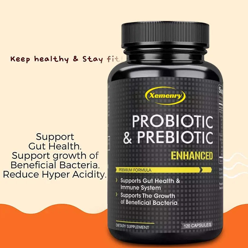 Probiotics and Prebiotics 120pcs,Improve Digestive Function, Nutrient Absorption