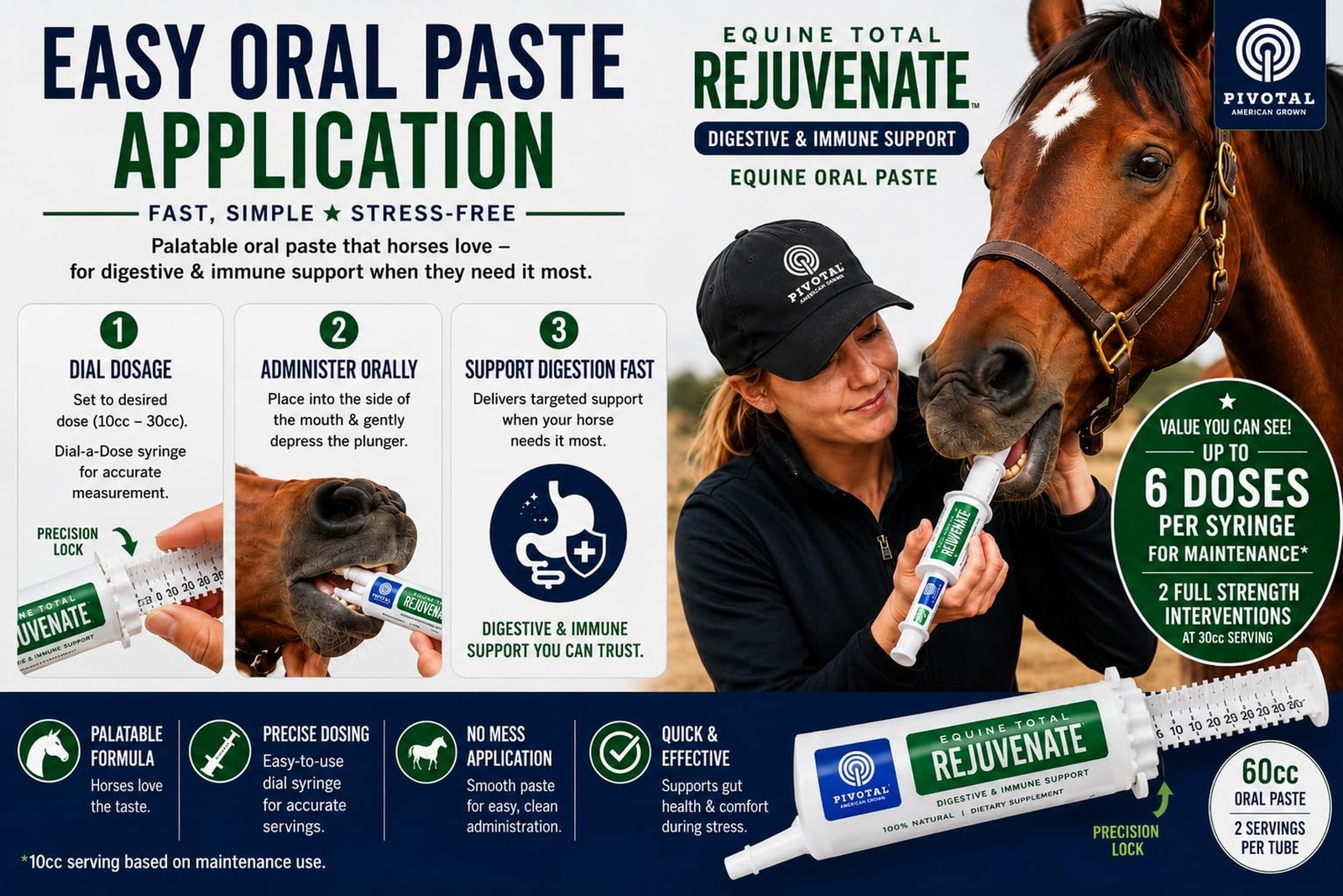 Equine Total Rejuvenate Horse Gut Health Supplement – Probiotics & Digesti
