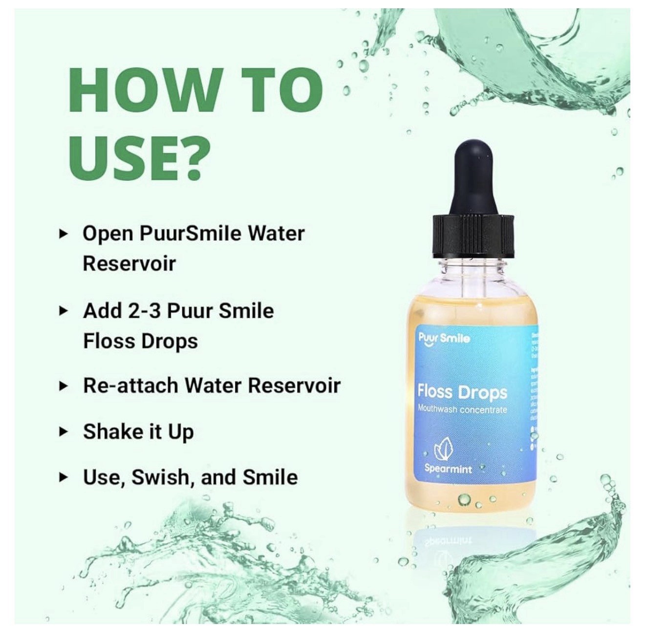 Puur Smile Concentrated Floss Drop Serum – 2oz 2 Fl Oz (Pack of 1), Liquid