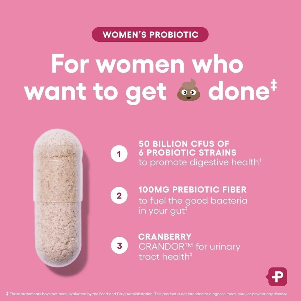 Physician’s Formula Organic Womens Probiotics 50 Billion CFU + Prebiotics 60 Cap