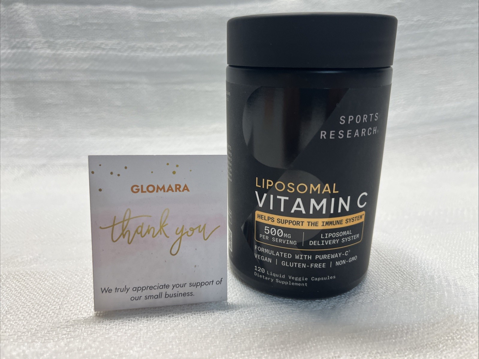 Sports Research Liposomal Vitamin C 500mg 120 Capsules EXP 06/2027 NEW