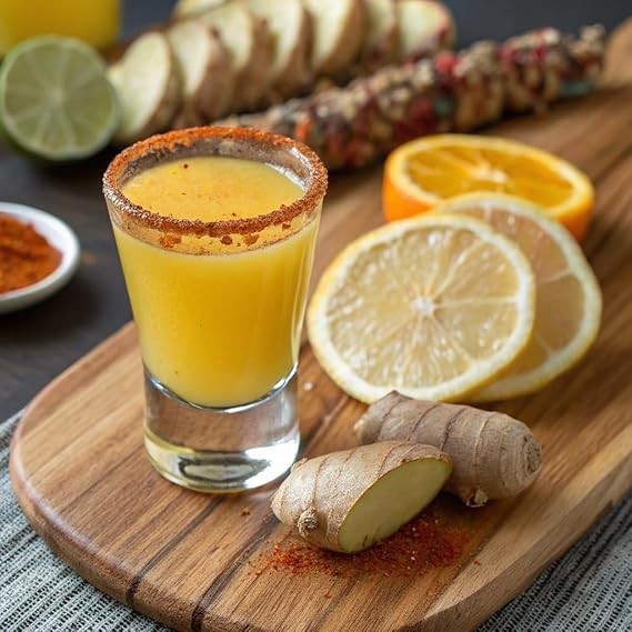 GNGR x Vitamin C – Cold-Pressed Ginger Shot with Turmeric, 2 fl oz ( Pack of 12)