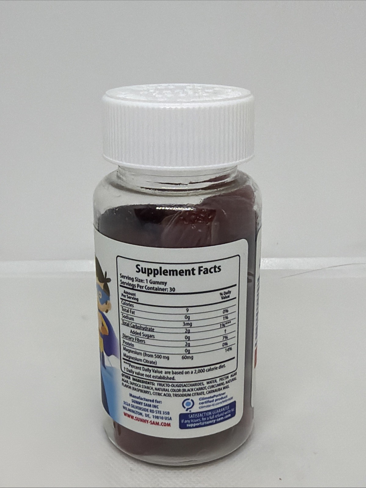 Sugar-Free Magnesium Gummies for Kids & Teens – 500mg 30 Count (Pack of 1)