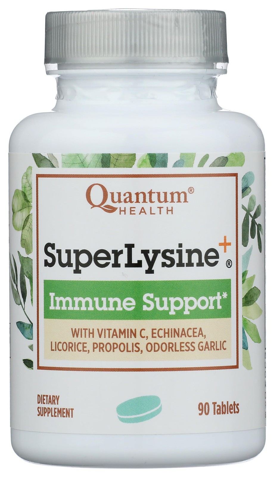 Quantum Health Super Lysine Immune System 90 Tablets Milk-Free – EX 5/2027