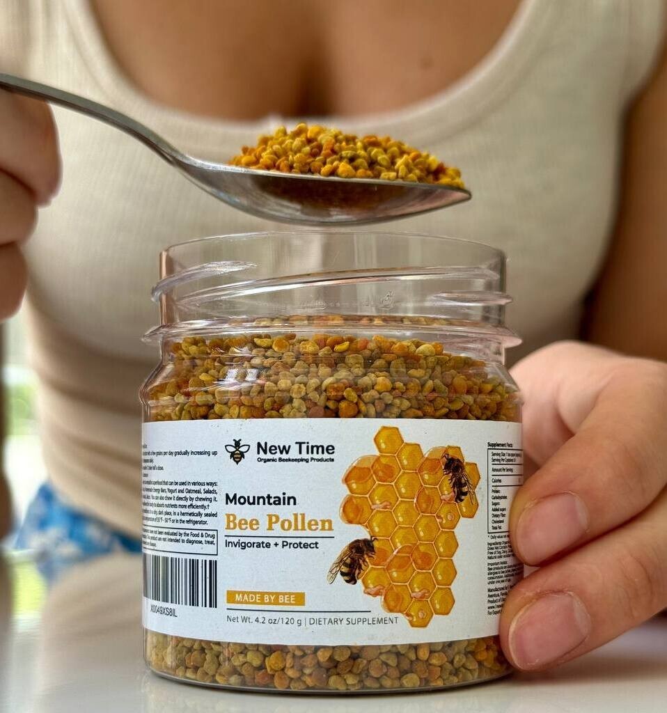 Bee Pollen – Organic Energy Superfood in Granules 4.2 oz / 120 g. – 100% Natural