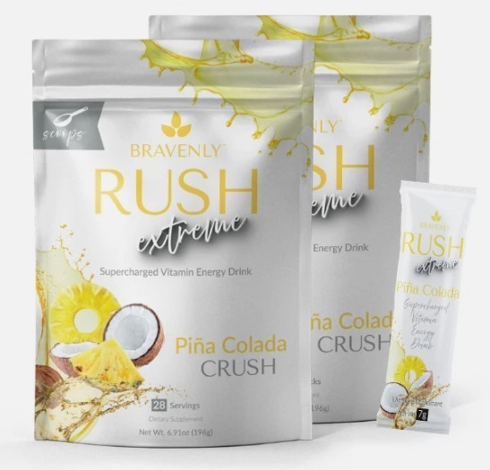 Piña Colada Energy & Focus Drink Mix – 28‑Serving Bulk Powder or Sticks– NEW