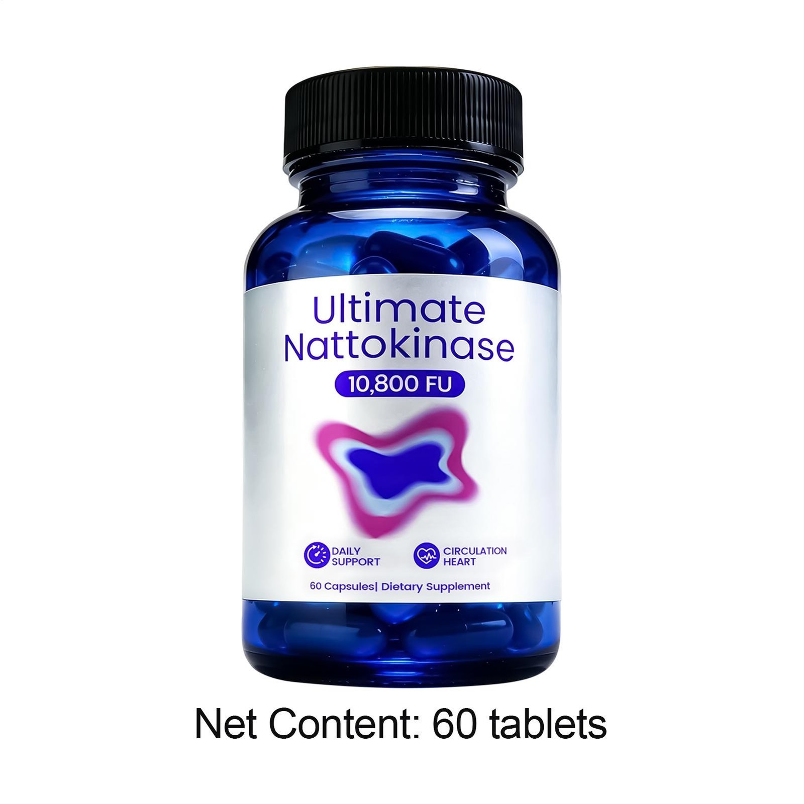 1-5 pack Nattokinase Supplement – 10800 FU 60 Capsules Per Serving US STOCK