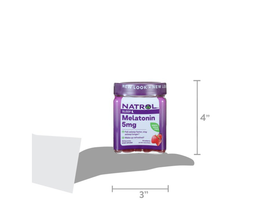 Melatonin -strawberry flavor 5 mg of 90 gummy  EXP：12/2025 or better