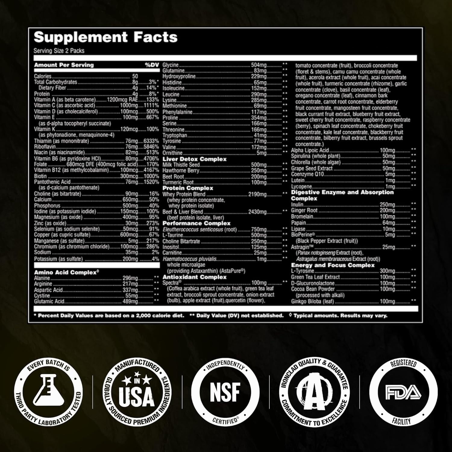 Animal Pak – Convenient Multivitamin for Men & Women Daily All-in-One 44 Count