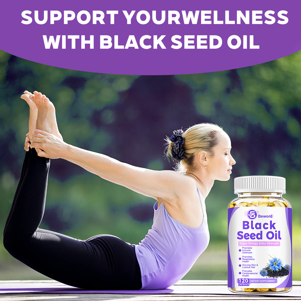 Black Seed Oil Capsules – 100% Pure Organic COLD PRESSED Cumin Nigella Sativa