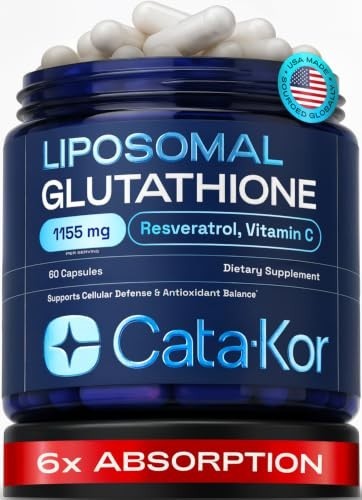 Liposomal Glutathione 1000Mg – Ultra High Absorption with Resveratrol, Vitamin C