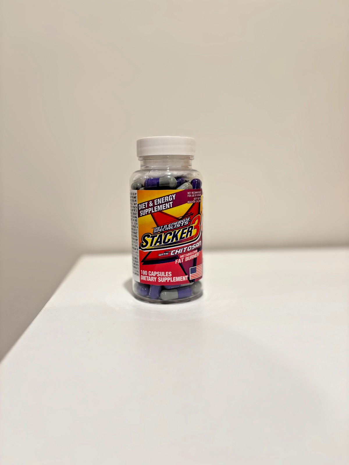 Stacker 3 – 100ct Weight Loss & Energy Supplement – Free Fast Shipping