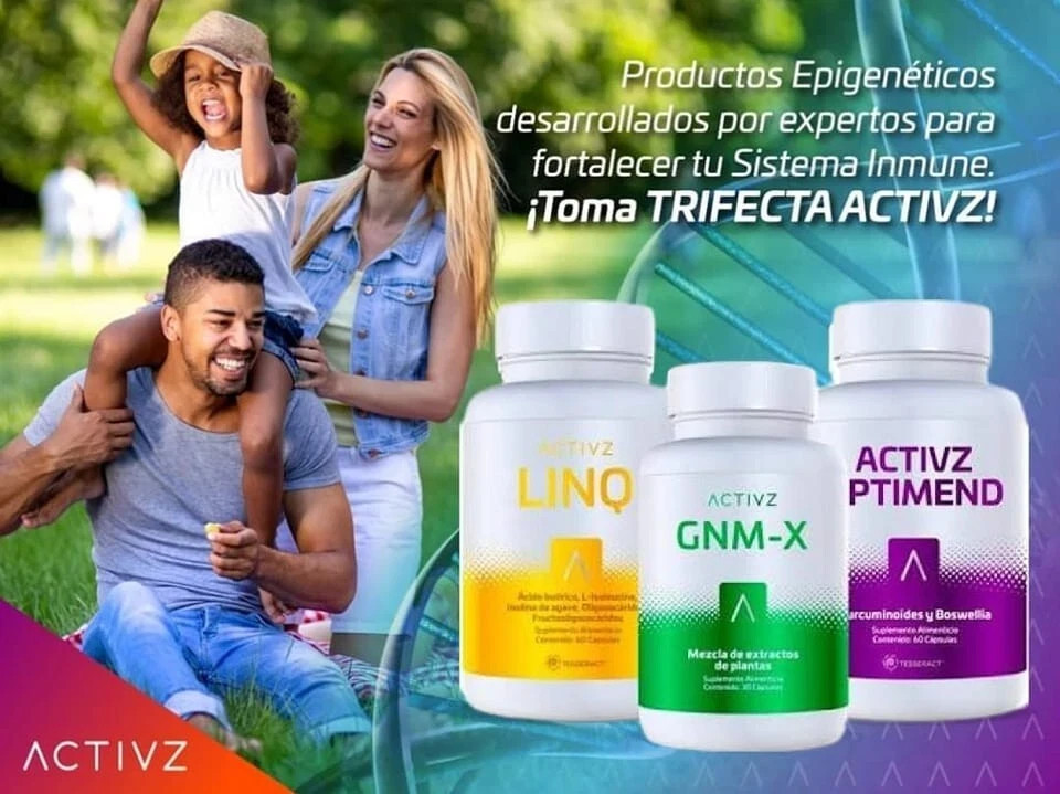 NEW ACTIVZ EPIGENETIC TRIFECTA 3 bottles set 1 LINQ + 1 GNMX + 1 OPTIMEND