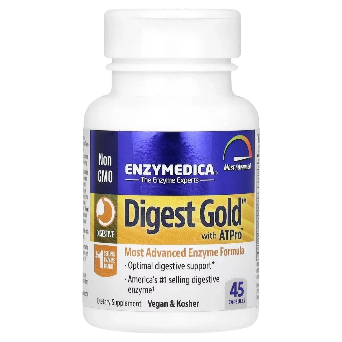 Enzymedica Digest Gold Digestive Support Supplement – 240 Capsules
