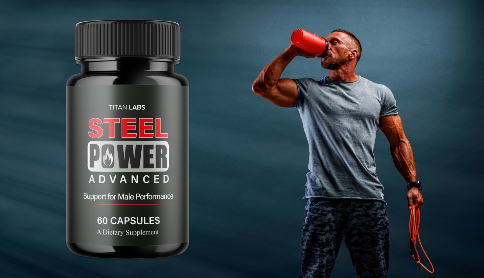 (2 Pack) Steel Power Advanced Male Health Support Supplement SteelPower 120 Caps