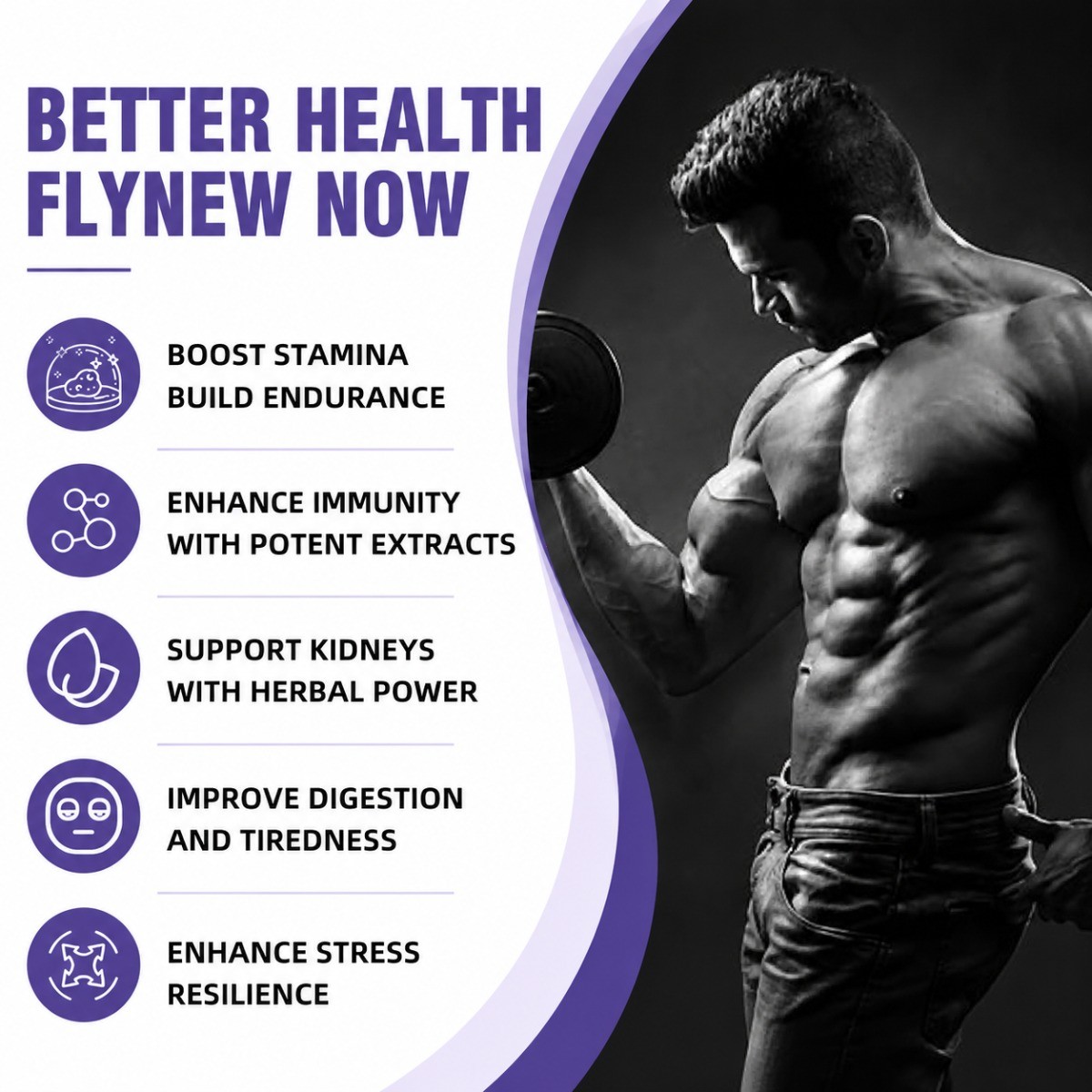 Flynew Shilajit Ultra, 60ct, Energy, Immune & Mood Support