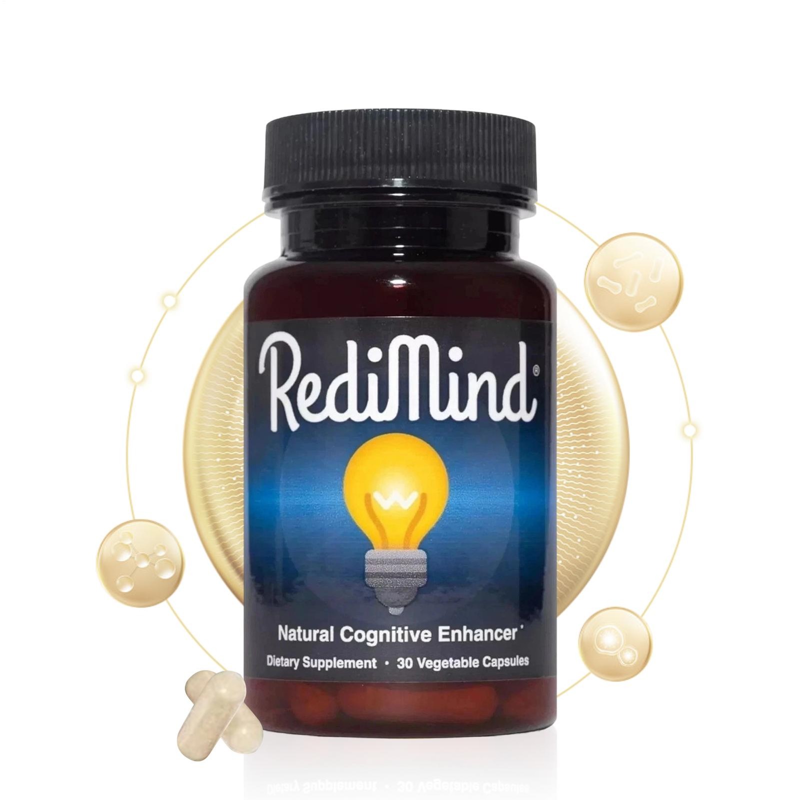 (2 Packs) RediMind Cognitive Enhancer 30 Caps Natural Focus Memory Brain Health