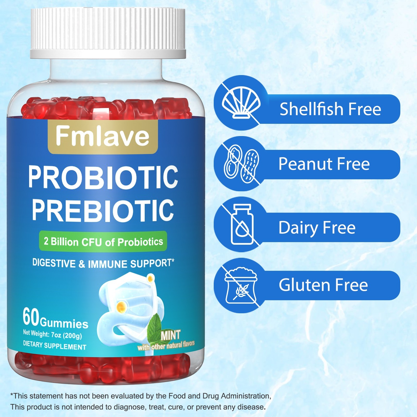 2x Digestive Advantage Probiotic Gummies 120 Count Exp 03/2027 Immune Gut Health