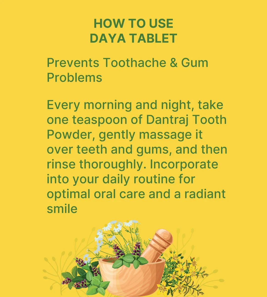 Jabuca Dantraj Tooth powder