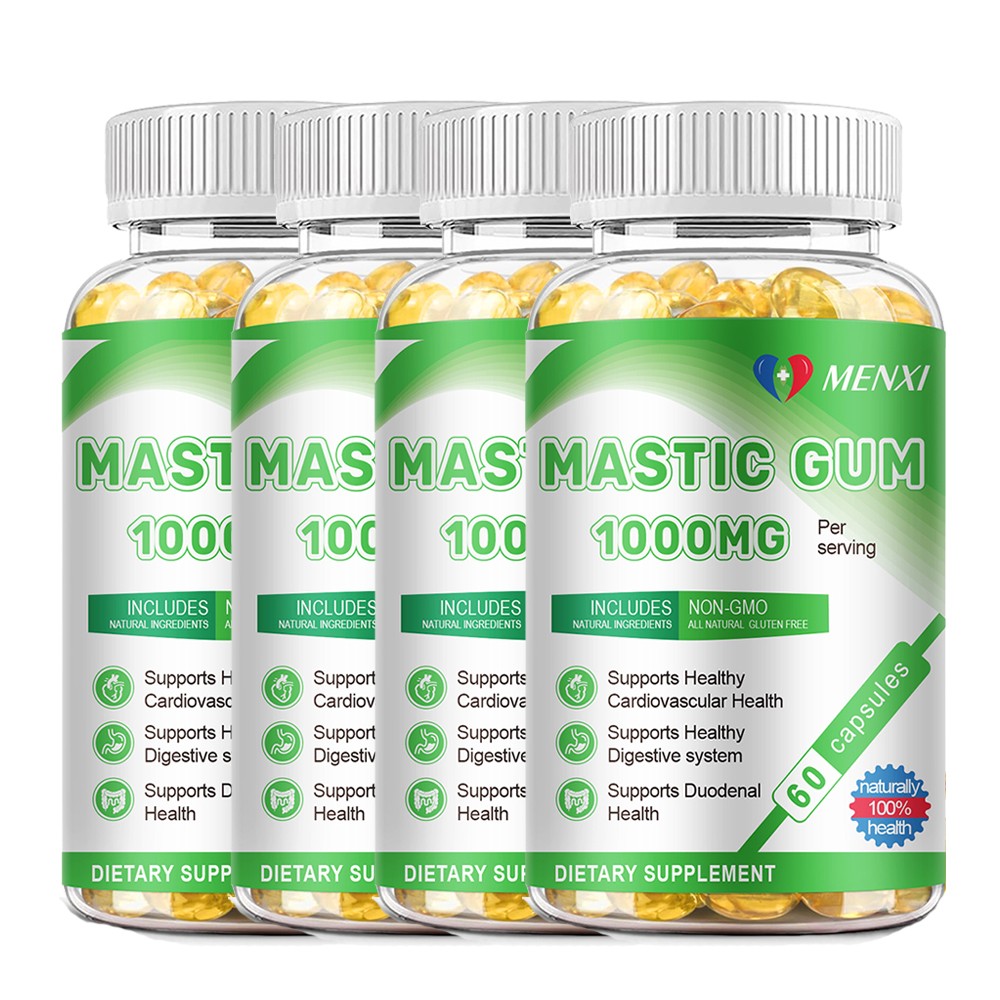 1- 4Pack – Mastic Gum 1000mg per Serving Support Digestive Health 60 caps