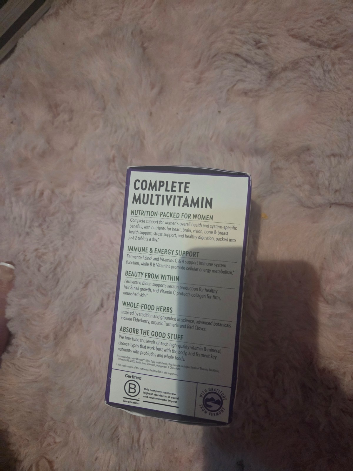 120 tablets New Chapter Womens Multivitamin advanced absorption
