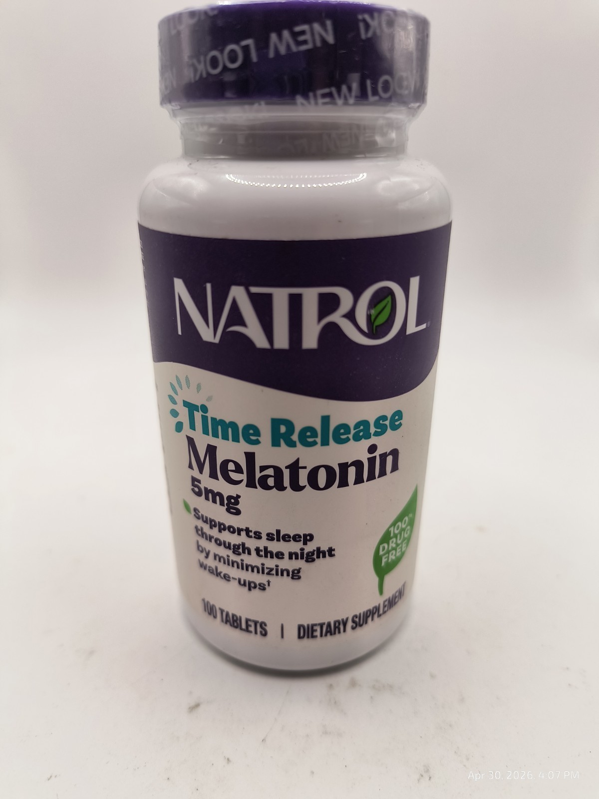 Natrol – Melatonin 5g Time Release, 100 Tablets, EXP 06/2028 Sealed