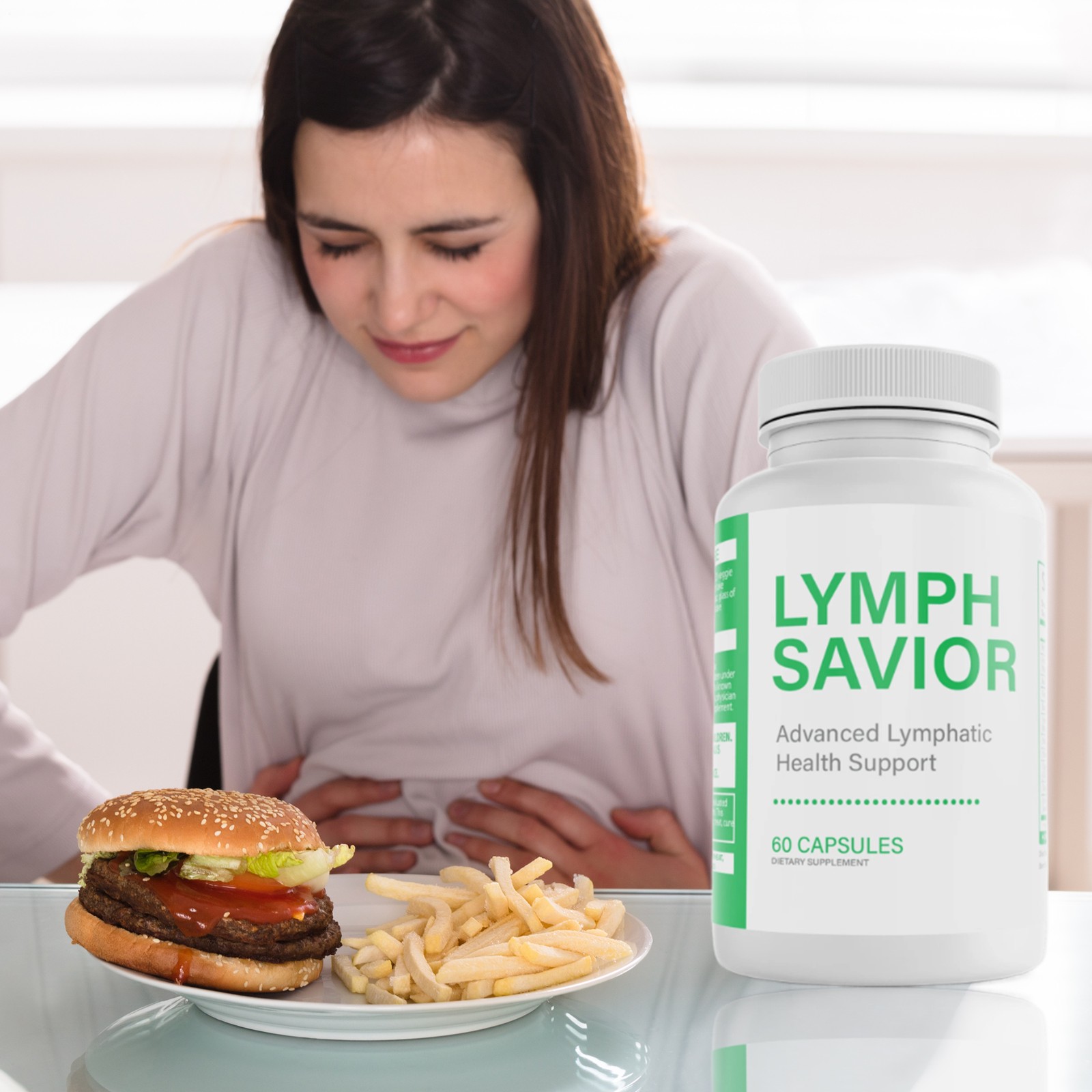 3X Lymph Savior Advanced Lymphatic Health promote Dietary Supplement 60 Capsules