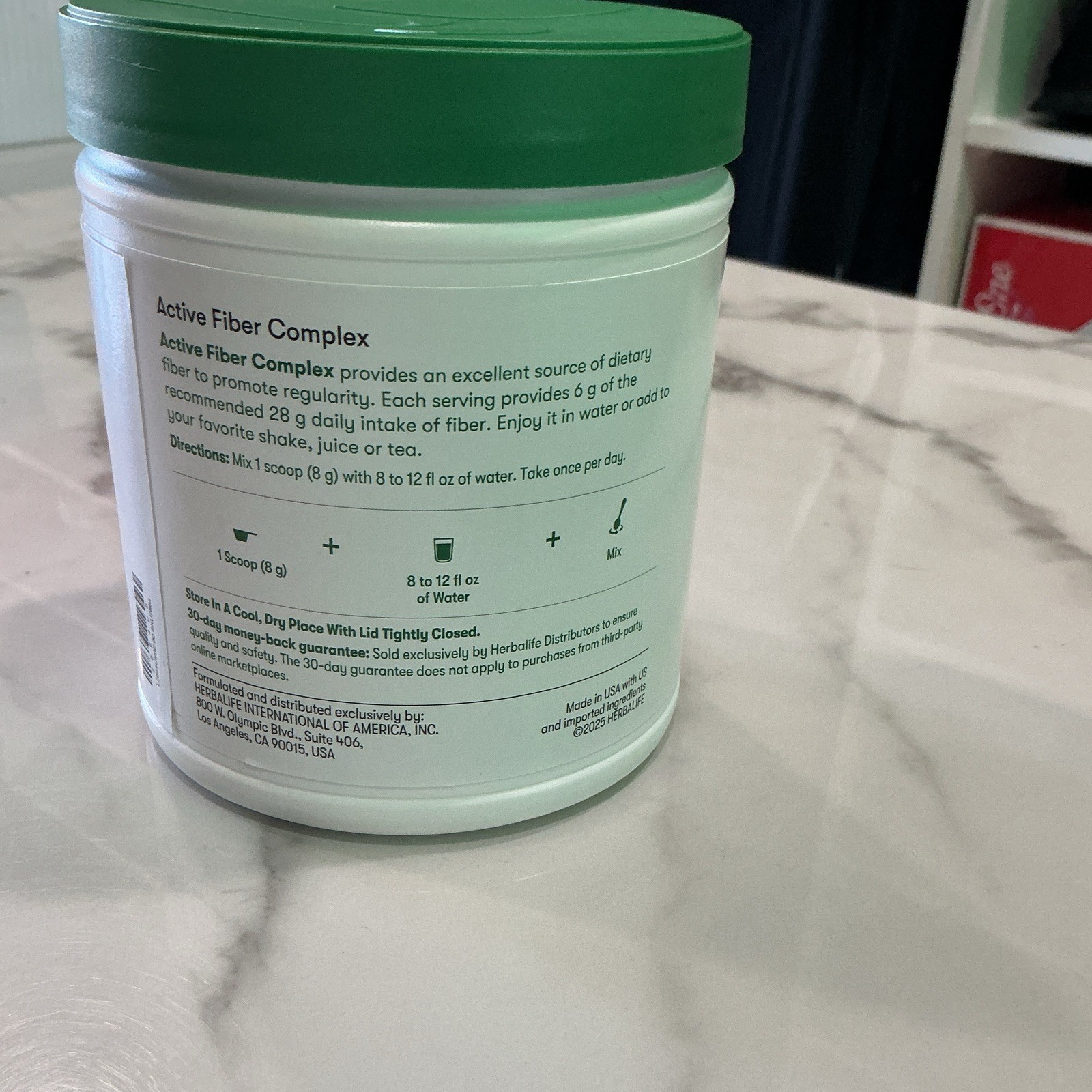 Herbalife Active Fiber Complex Apple Powder GF 8.5 oz Exp 11/21/2027