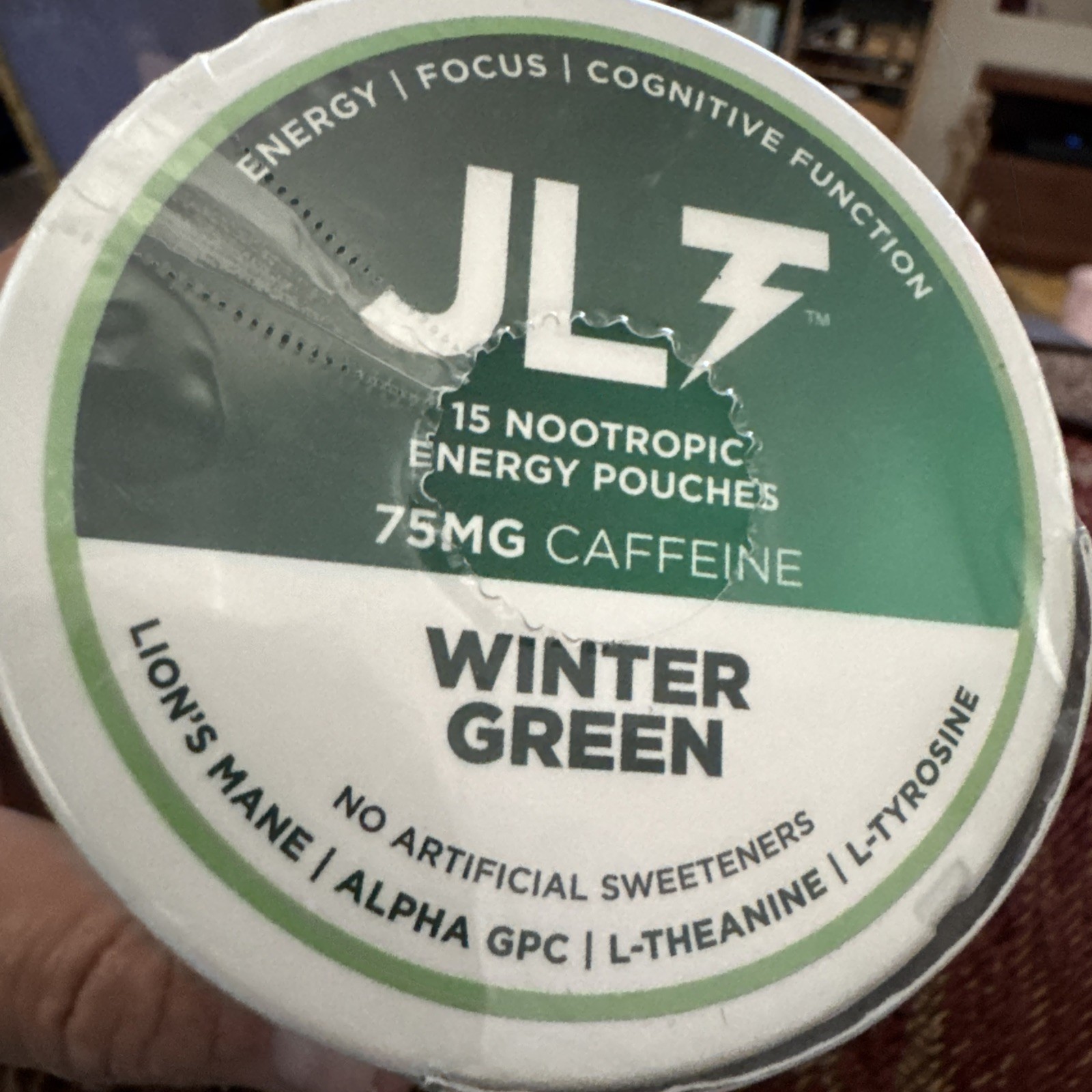 JLT 75 mg Caffeine Nootropic Pouches Energy Pouches W/ Caffeine 5 Pk READ ALL